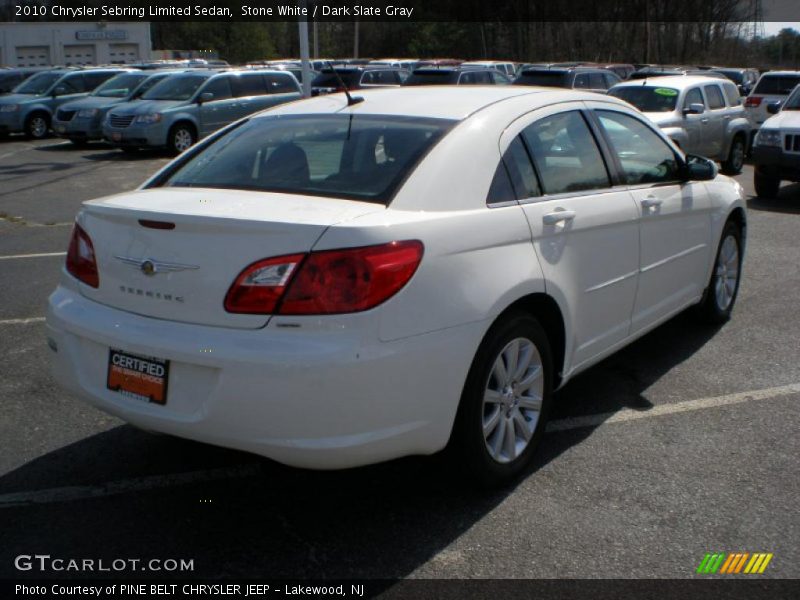 Stone White / Dark Slate Gray 2010 Chrysler Sebring Limited Sedan