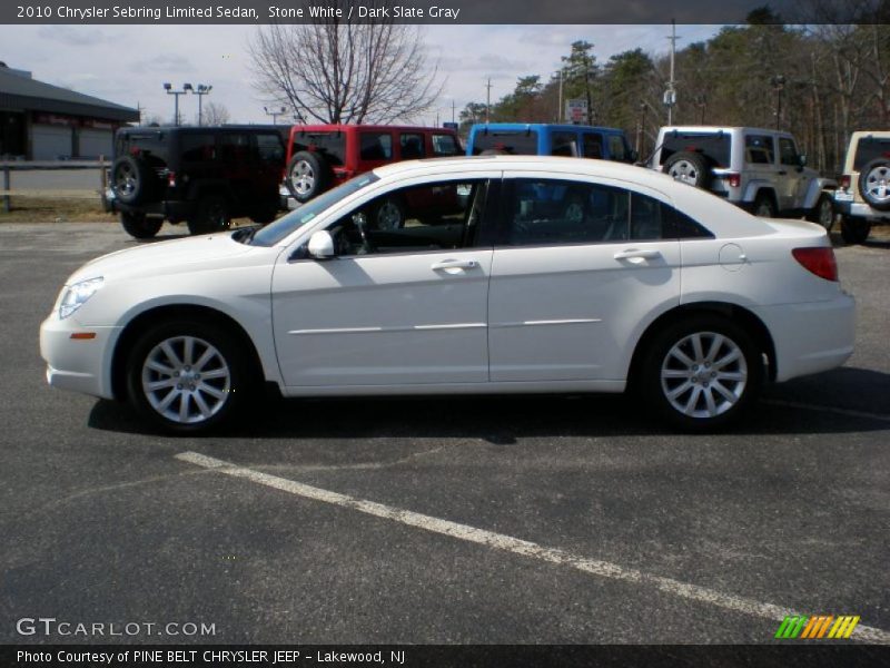 Stone White / Dark Slate Gray 2010 Chrysler Sebring Limited Sedan