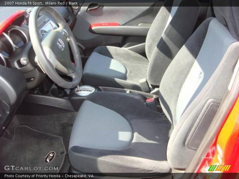 Milano Red / Black 2007 Honda Fit Sport