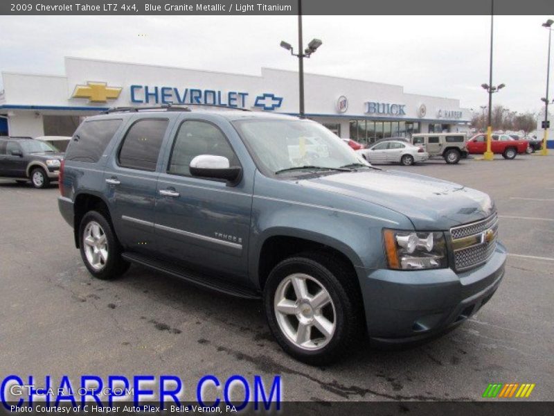 Blue Granite Metallic / Light Titanium 2009 Chevrolet Tahoe LTZ 4x4