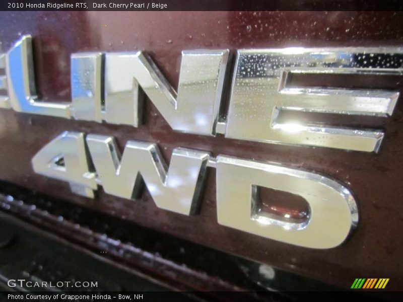 Dark Cherry Pearl / Beige 2010 Honda Ridgeline RTS