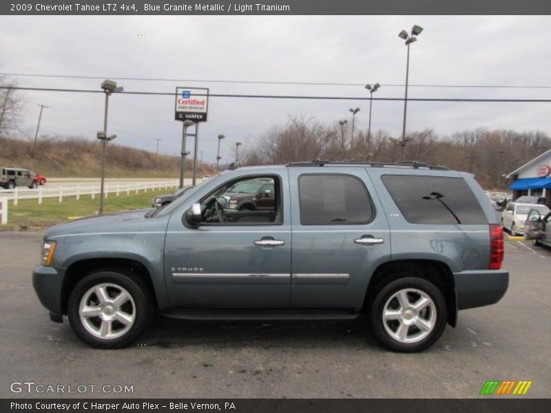 Blue Granite Metallic / Light Titanium 2009 Chevrolet Tahoe LTZ 4x4