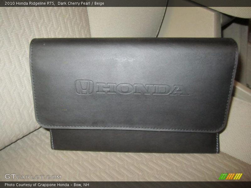 Dark Cherry Pearl / Beige 2010 Honda Ridgeline RTS