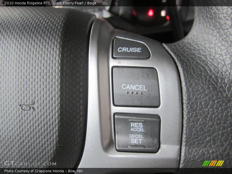 Dark Cherry Pearl / Beige 2010 Honda Ridgeline RTS