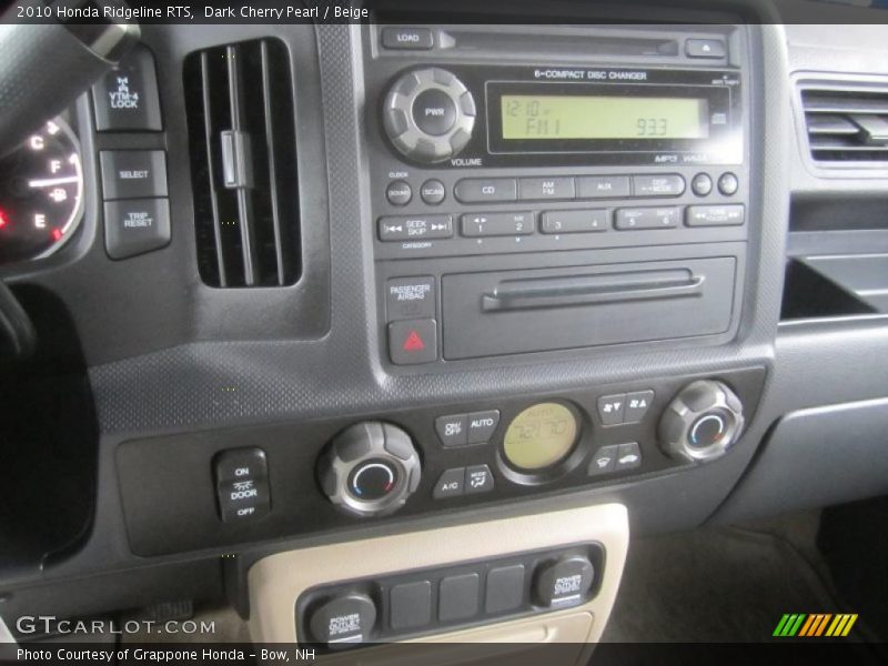 Dark Cherry Pearl / Beige 2010 Honda Ridgeline RTS