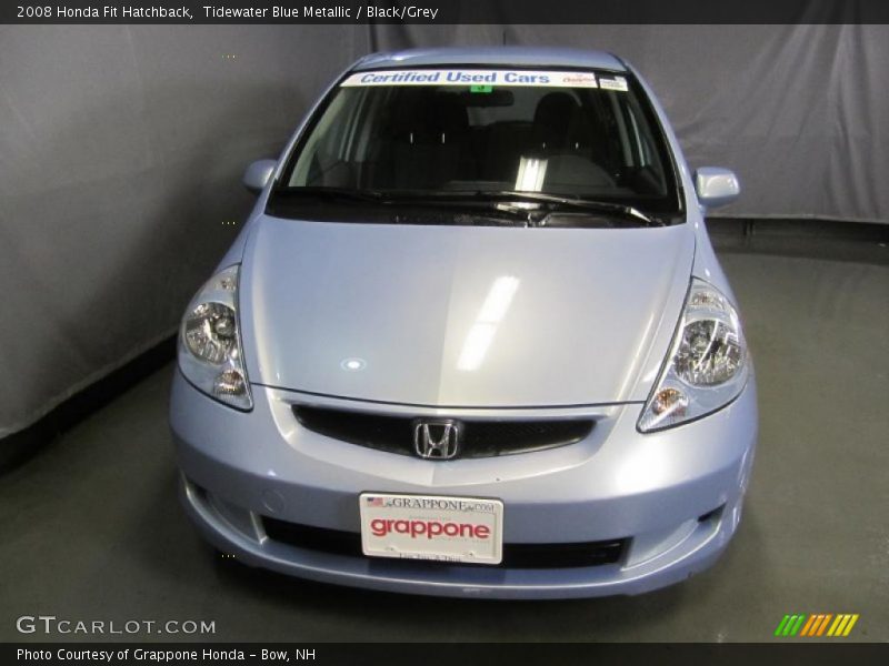 Tidewater Blue Metallic / Black/Grey 2008 Honda Fit Hatchback