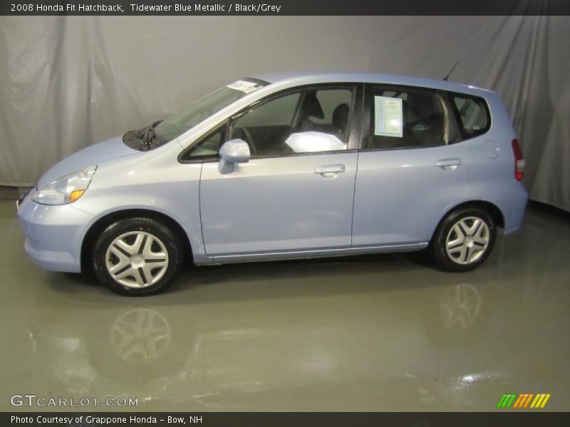 Tidewater Blue Metallic / Black/Grey 2008 Honda Fit Hatchback