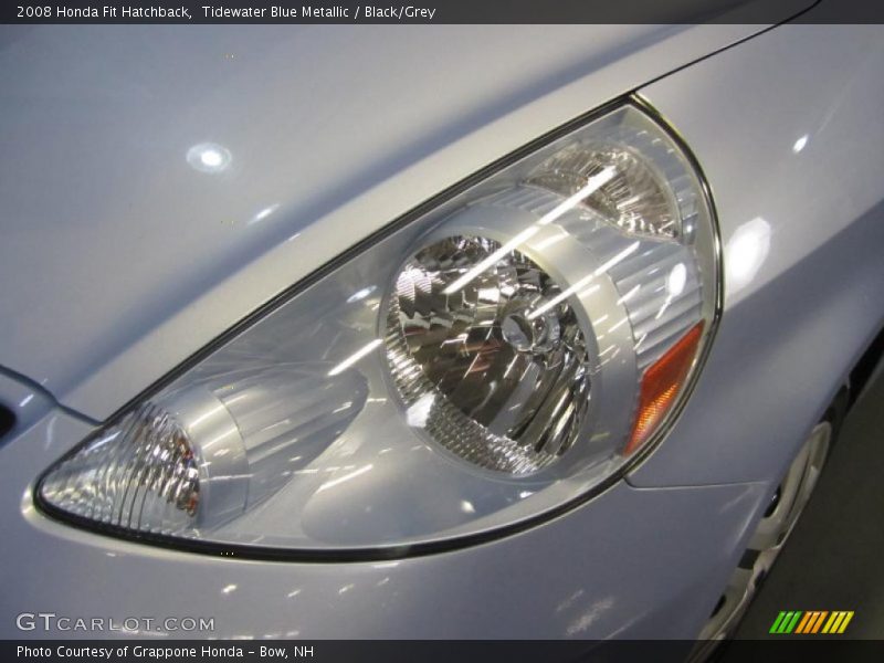 Tidewater Blue Metallic / Black/Grey 2008 Honda Fit Hatchback