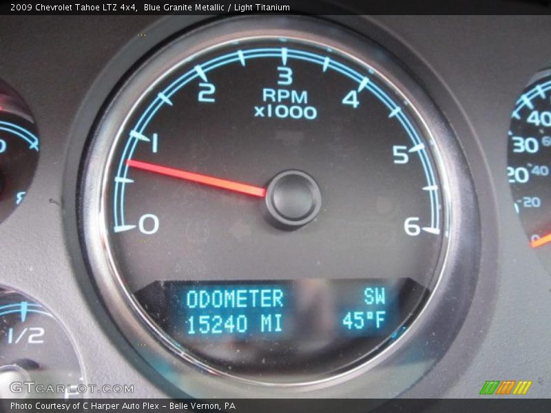 Blue Granite Metallic / Light Titanium 2009 Chevrolet Tahoe LTZ 4x4