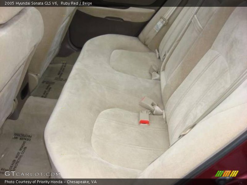 Ruby Red / Beige 2005 Hyundai Sonata GLS V6