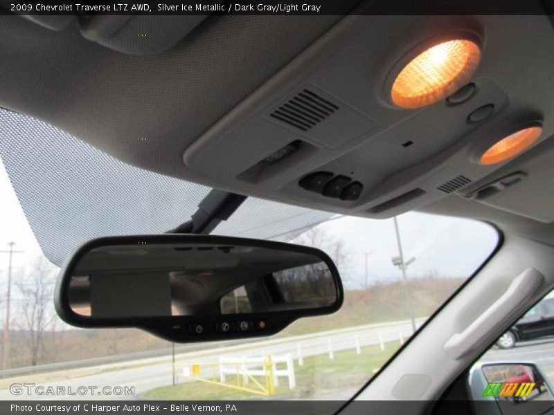 Silver Ice Metallic / Dark Gray/Light Gray 2009 Chevrolet Traverse LTZ AWD