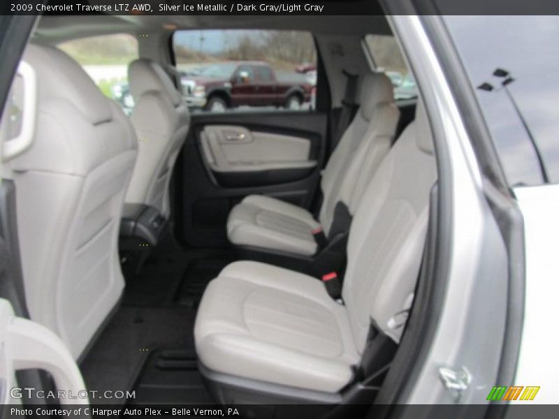 Silver Ice Metallic / Dark Gray/Light Gray 2009 Chevrolet Traverse LTZ AWD
