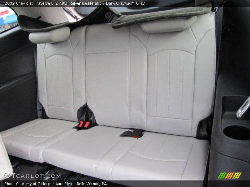 Silver Ice Metallic / Dark Gray/Light Gray 2009 Chevrolet Traverse LTZ AWD