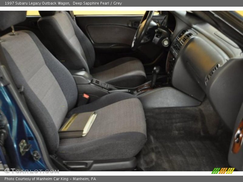 Deep Sapphire Pearl / Grey 1997 Subaru Legacy Outback Wagon