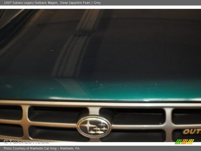 Deep Sapphire Pearl / Grey 1997 Subaru Legacy Outback Wagon
