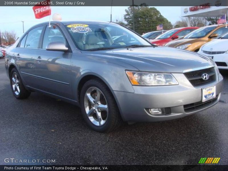 Steel Gray / Gray 2006 Hyundai Sonata GLS V6