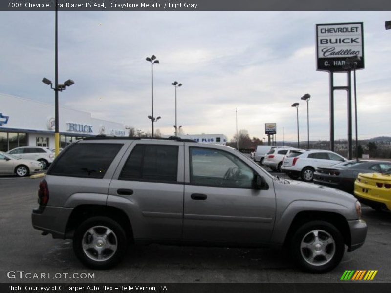 Graystone Metallic / Light Gray 2008 Chevrolet TrailBlazer LS 4x4