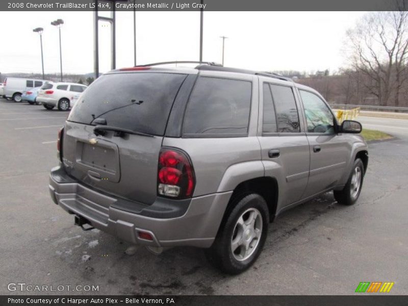 Graystone Metallic / Light Gray 2008 Chevrolet TrailBlazer LS 4x4