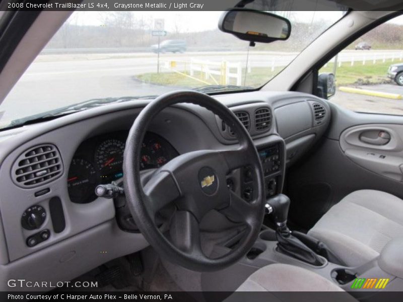 Graystone Metallic / Light Gray 2008 Chevrolet TrailBlazer LS 4x4