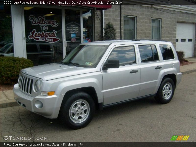 Bright Silver Metallic / Dark Slate Gray/Medium Slate Gray 2009 Jeep Patriot Sport