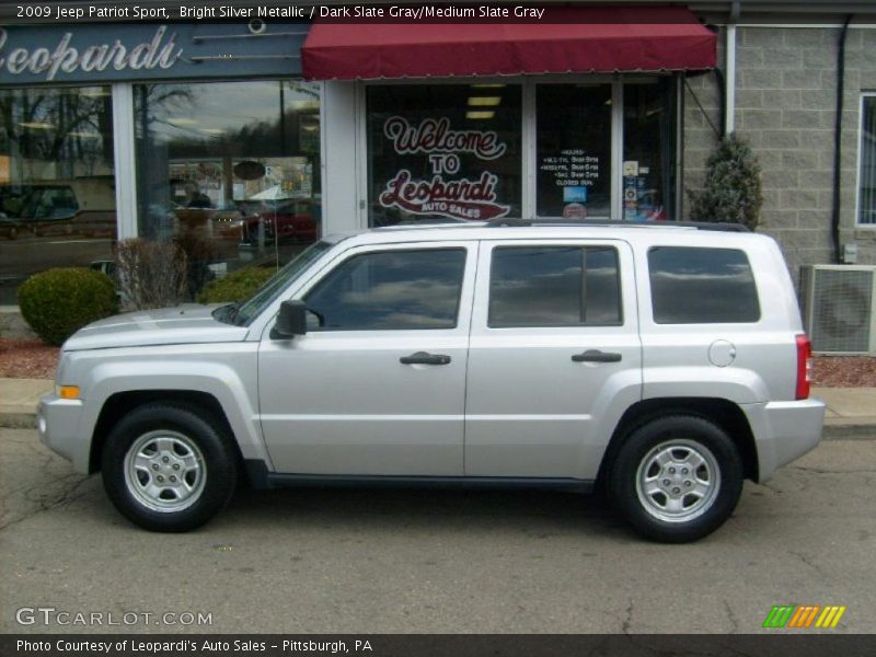 Bright Silver Metallic / Dark Slate Gray/Medium Slate Gray 2009 Jeep Patriot Sport
