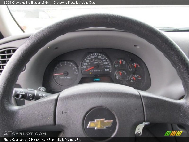 Graystone Metallic / Light Gray 2008 Chevrolet TrailBlazer LS 4x4