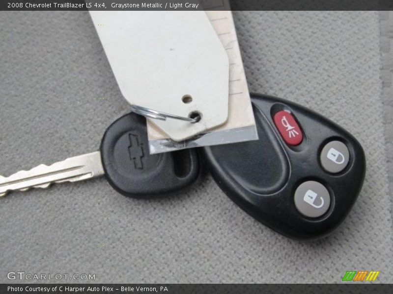 Graystone Metallic / Light Gray 2008 Chevrolet TrailBlazer LS 4x4