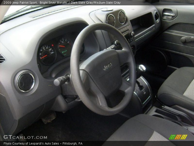 Bright Silver Metallic / Dark Slate Gray/Medium Slate Gray 2009 Jeep Patriot Sport