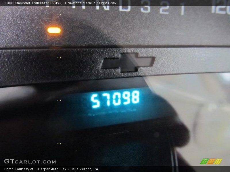Graystone Metallic / Light Gray 2008 Chevrolet TrailBlazer LS 4x4