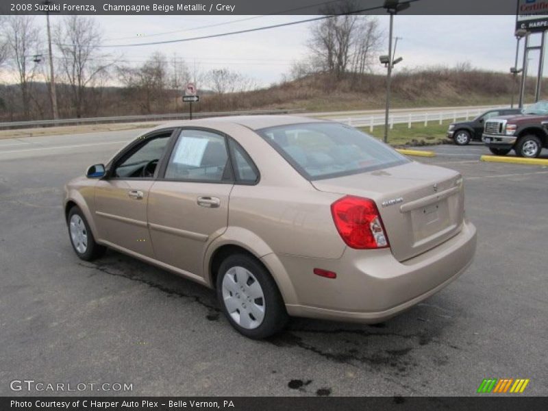 Champagne Beige Metallic / Grey 2008 Suzuki Forenza