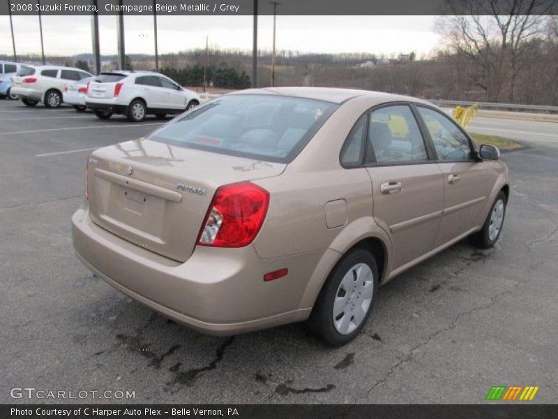 Champagne Beige Metallic / Grey 2008 Suzuki Forenza