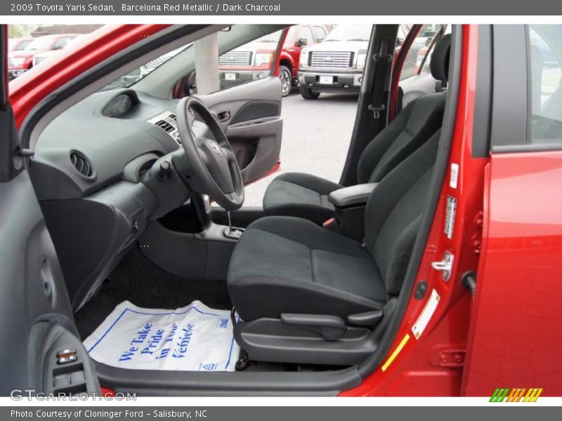  2009 Yaris Sedan Dark Charcoal Interior