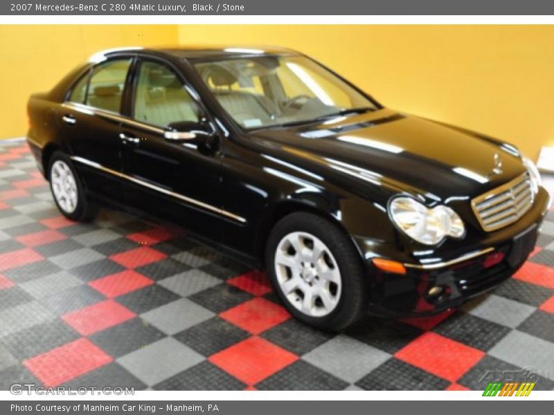 Black / Stone 2007 Mercedes-Benz C 280 4Matic Luxury