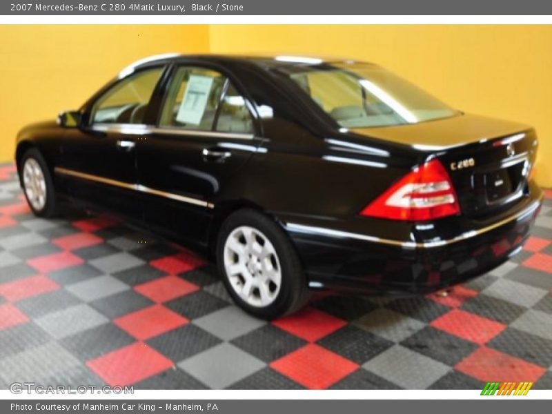 Black / Stone 2007 Mercedes-Benz C 280 4Matic Luxury