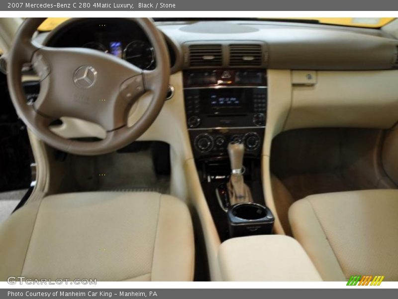Black / Stone 2007 Mercedes-Benz C 280 4Matic Luxury