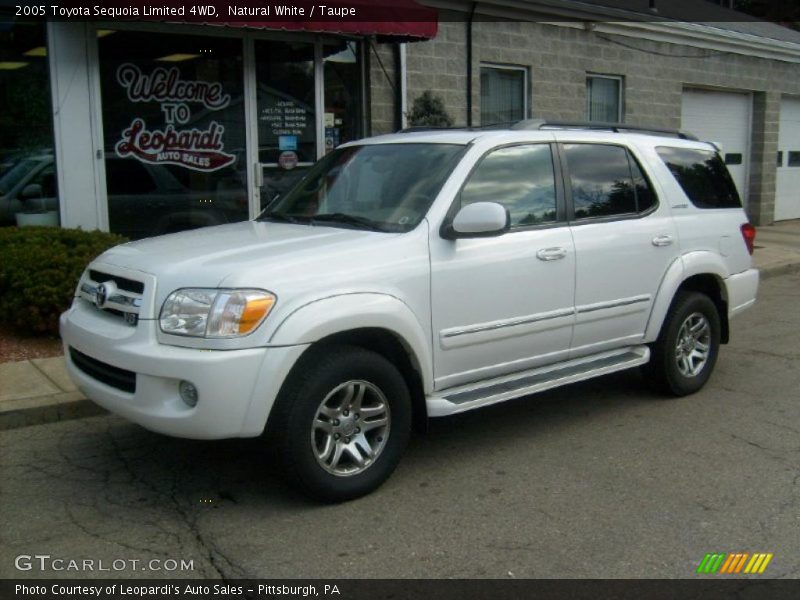 Natural White / Taupe 2005 Toyota Sequoia Limited 4WD