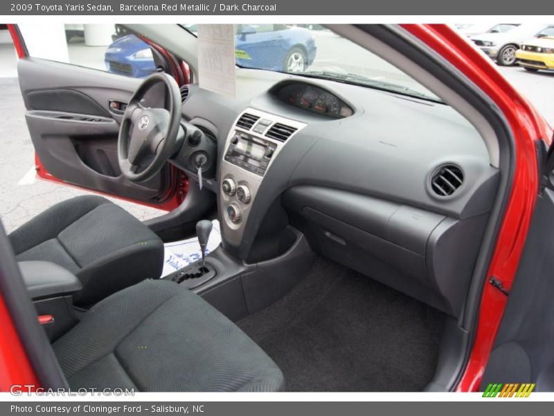 Barcelona Red Metallic / Dark Charcoal 2009 Toyota Yaris Sedan