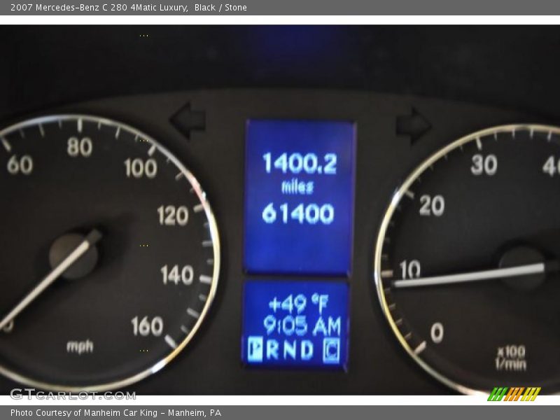 Black / Stone 2007 Mercedes-Benz C 280 4Matic Luxury