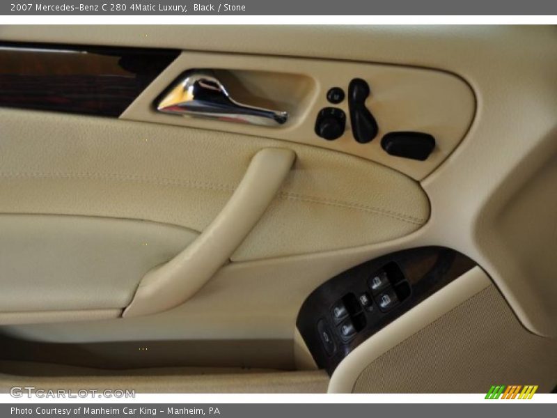 Black / Stone 2007 Mercedes-Benz C 280 4Matic Luxury