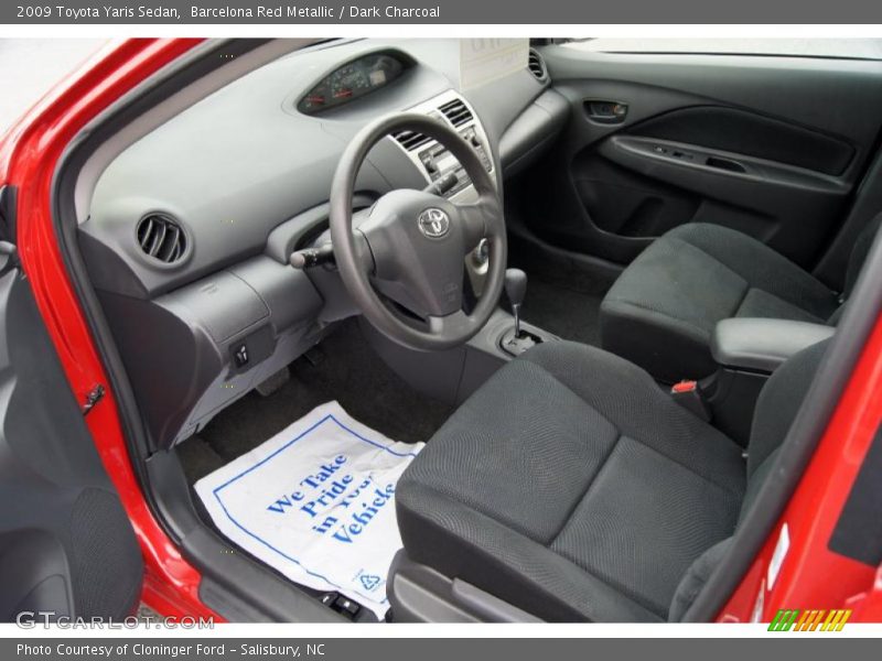  2009 Yaris Sedan Dark Charcoal Interior