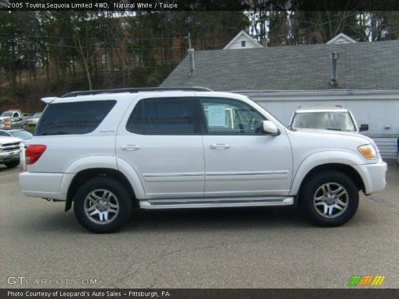 Natural White / Taupe 2005 Toyota Sequoia Limited 4WD