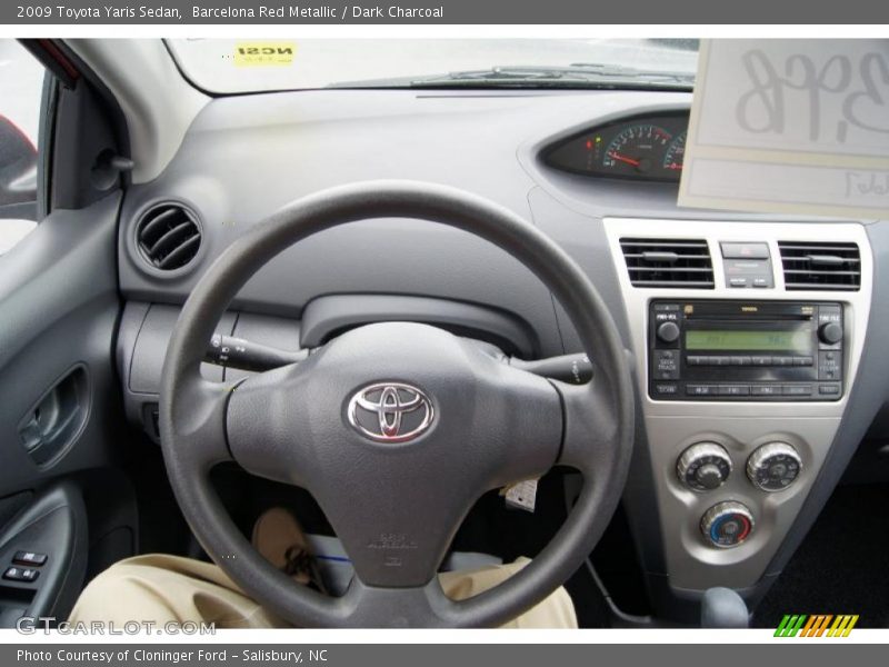 Dashboard of 2009 Yaris Sedan