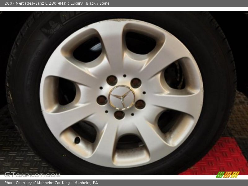 Black / Stone 2007 Mercedes-Benz C 280 4Matic Luxury