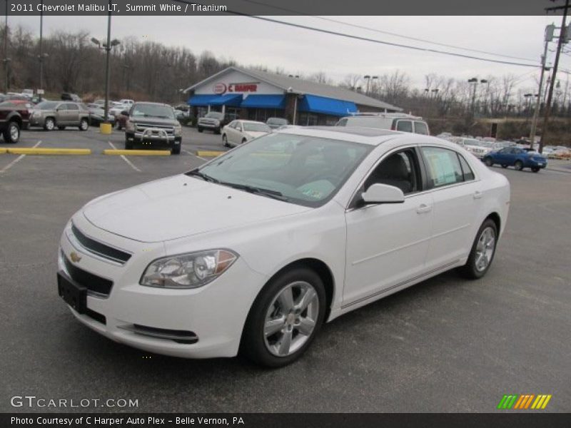 Summit White / Titanium 2011 Chevrolet Malibu LT