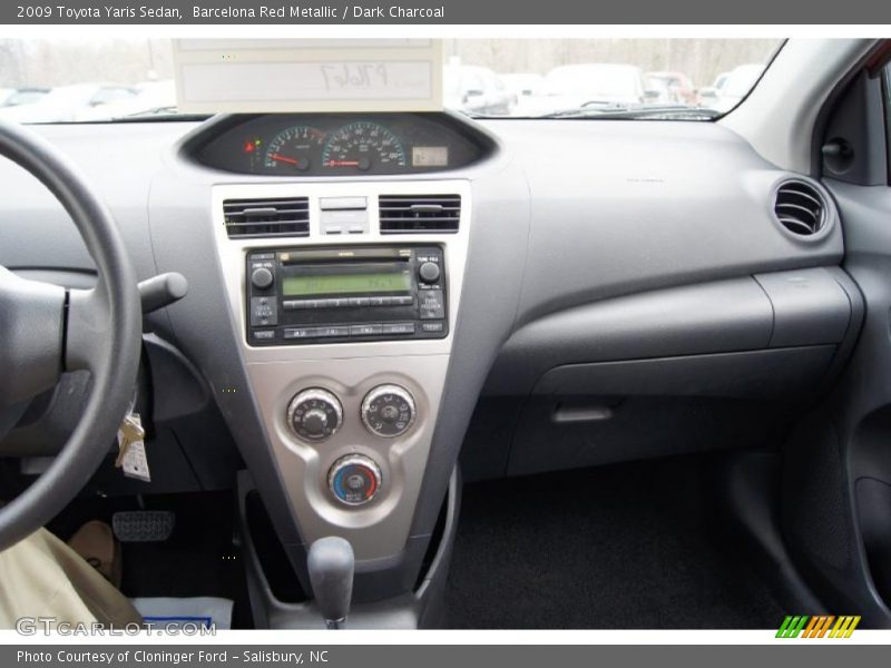 Barcelona Red Metallic / Dark Charcoal 2009 Toyota Yaris Sedan