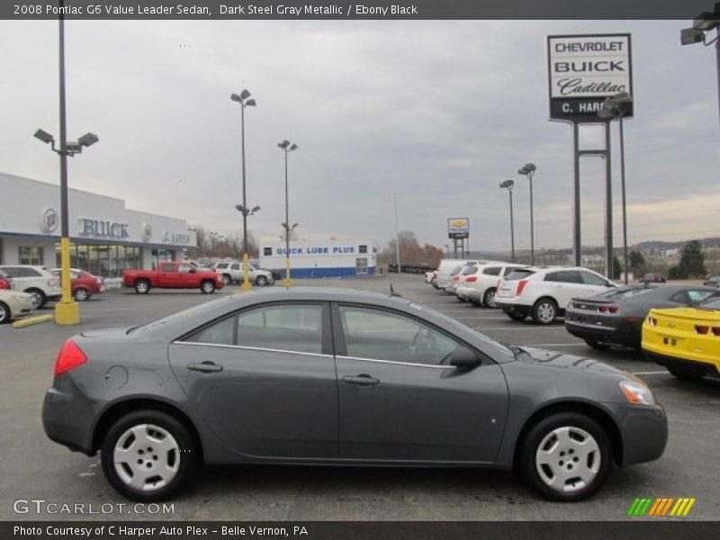 Dark Steel Gray Metallic / Ebony Black 2008 Pontiac G6 Value Leader Sedan