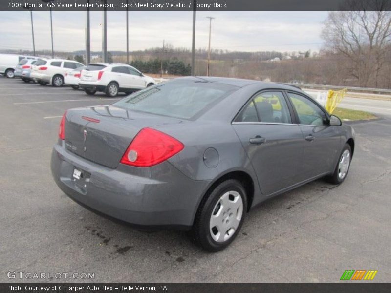 Dark Steel Gray Metallic / Ebony Black 2008 Pontiac G6 Value Leader Sedan