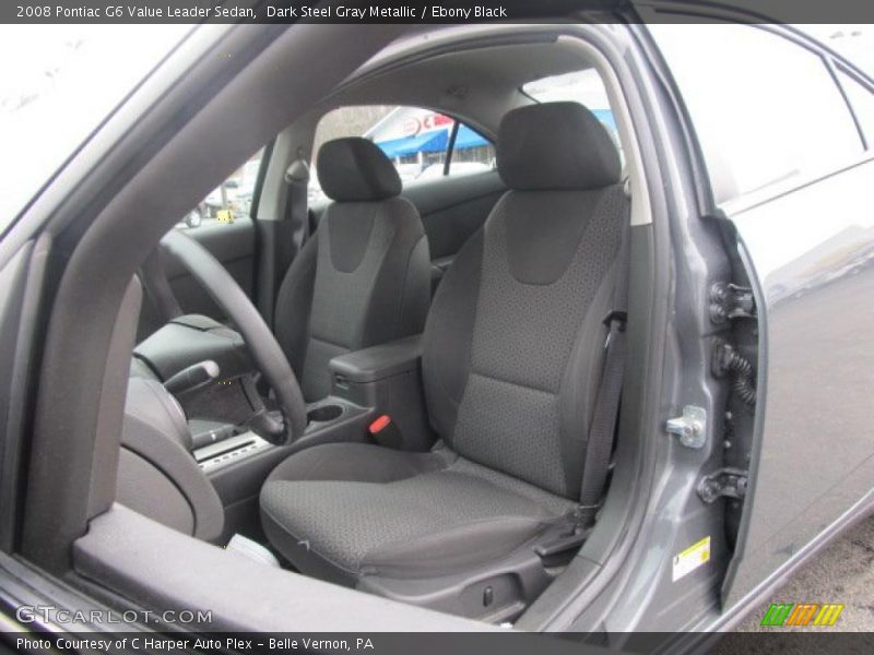 Dark Steel Gray Metallic / Ebony Black 2008 Pontiac G6 Value Leader Sedan