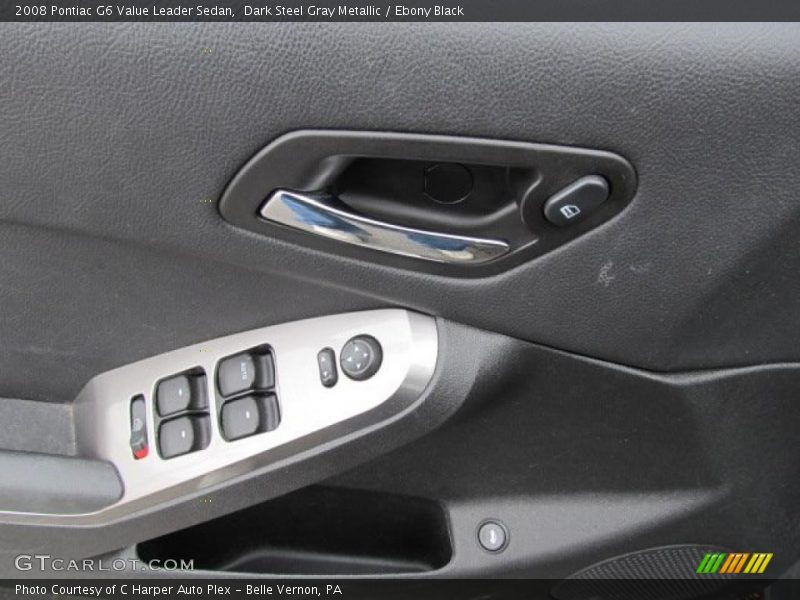 Dark Steel Gray Metallic / Ebony Black 2008 Pontiac G6 Value Leader Sedan