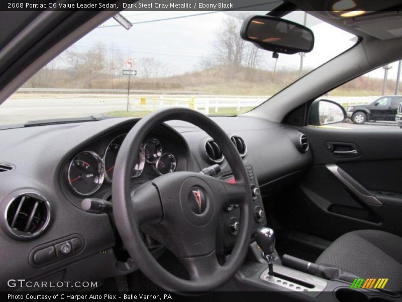 Dark Steel Gray Metallic / Ebony Black 2008 Pontiac G6 Value Leader Sedan